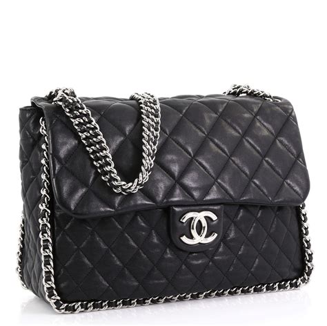 quilted chanel backpack replica|Chanel chain link quilted bag.